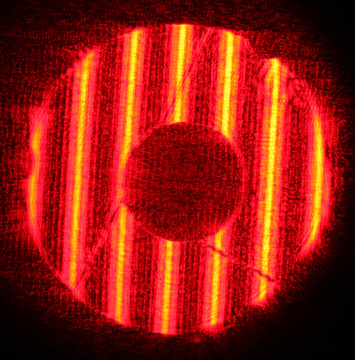 First ronchi image taken with collimator