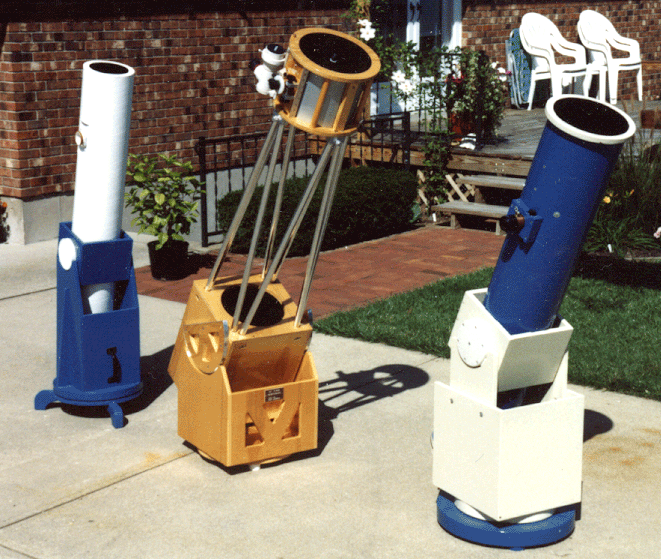 My first three telescopes