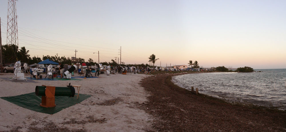 Sunset on the berm