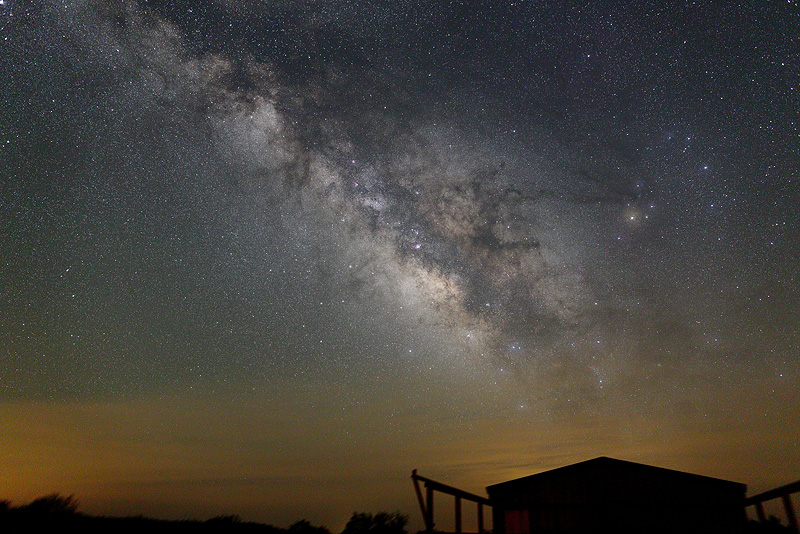 Tracked image of the Milky Way