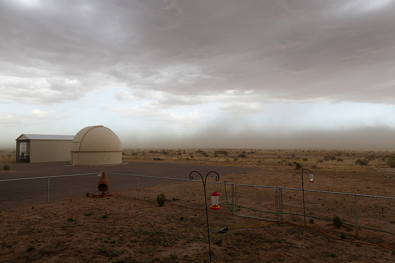 Dust storm at NMAV