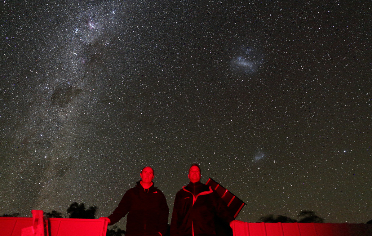 Allan and I in his observatory