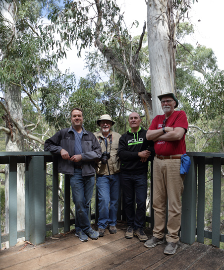 Star party attendees in the bush