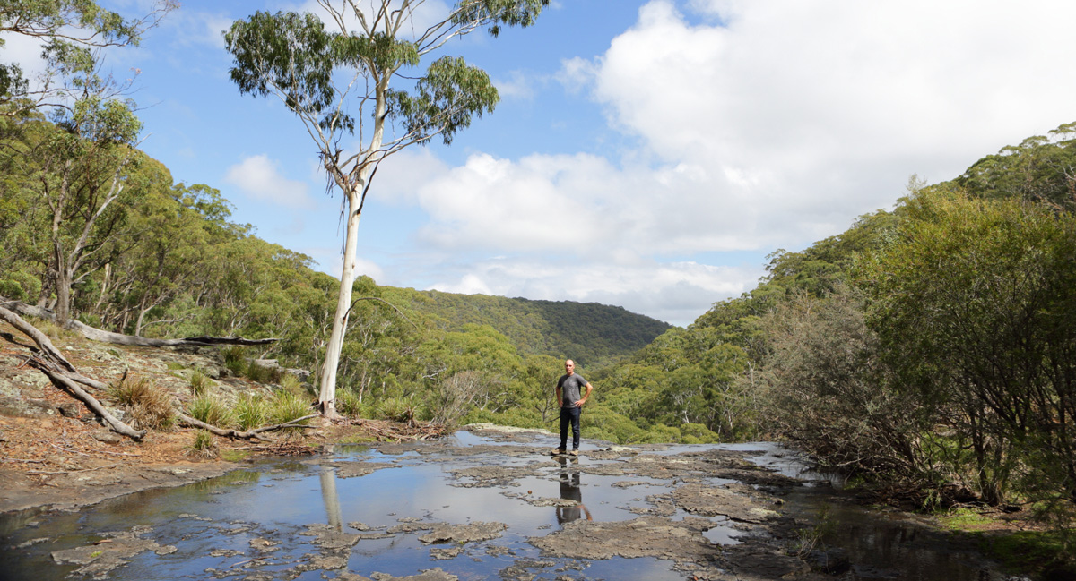 Coolah Tops waterfall, at the top