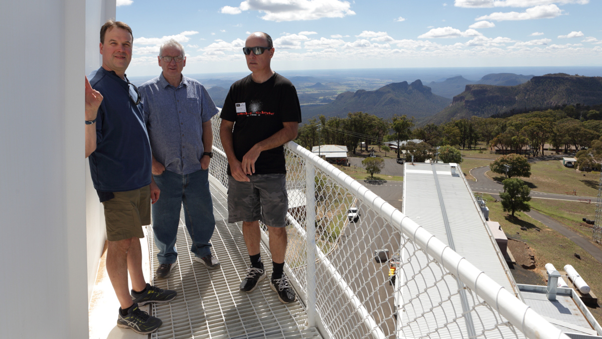 Catwalk of the 3.9-meter Anglo-Australian Telescope