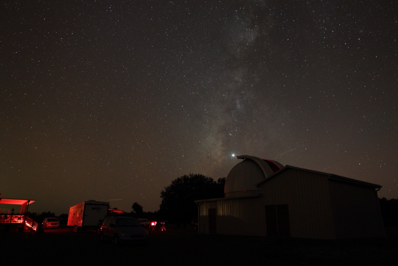 Milky Way over a dome in CAV