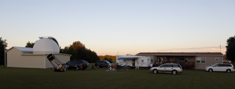 A back yard at CAV