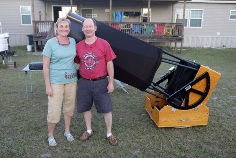Scott and Diane with their 24" Starmaster