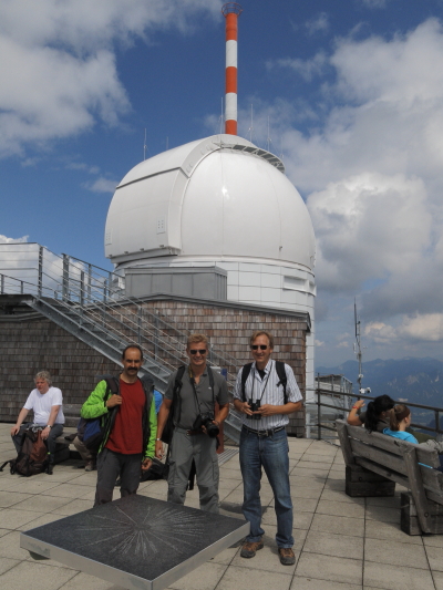 Group photo in front of the observatory