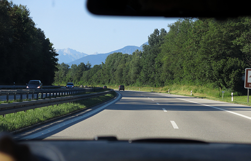 A morning drive on the autobahn