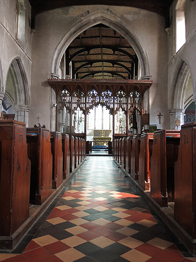 Inside of the church