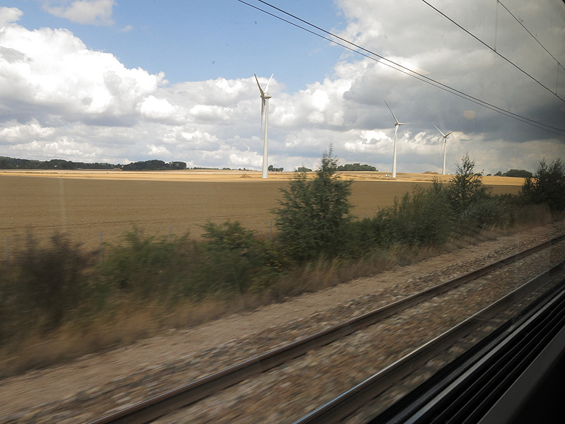 Zipping along the French countryside