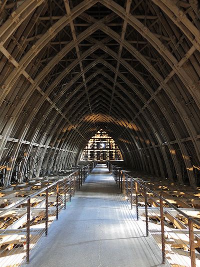 Inside the cathedral at Riems