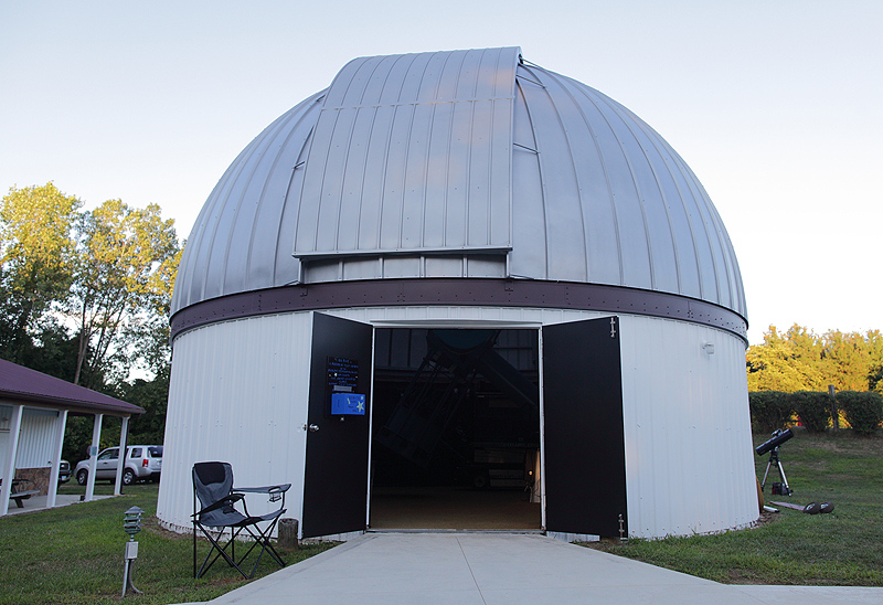 The observatory as darkness nears