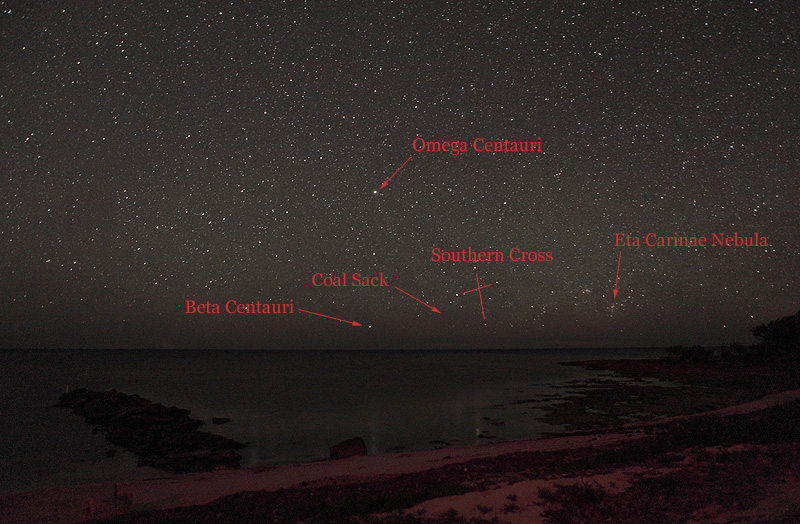 Southern objects labelled