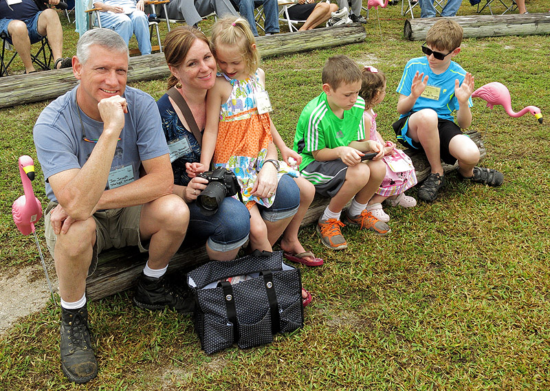 The Josephs wait for door prizes