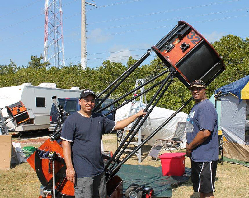 Kirk and a friend with his new 32" f/3.6