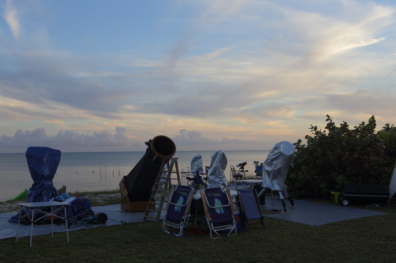 Part of the berm at the Winter Star Party