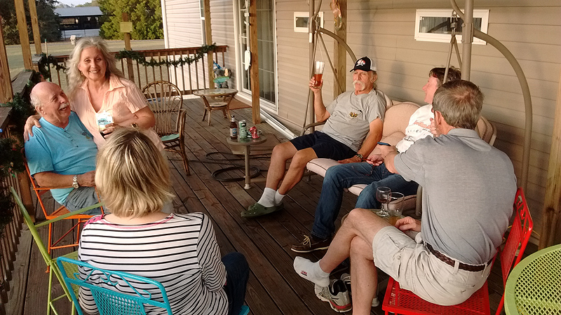 Party on the porch