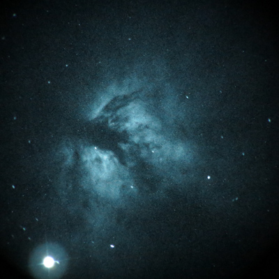 Flame Nebula, 32" telescope, nightvision