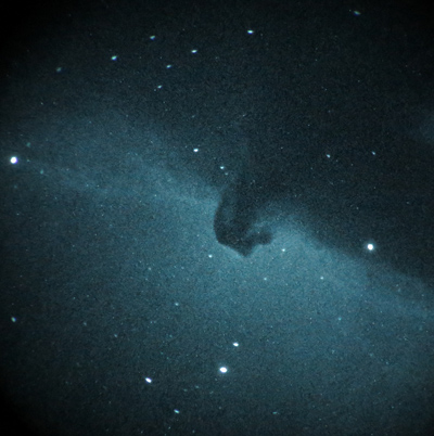 Horsehead Nebula, 32" telescope, nightvision