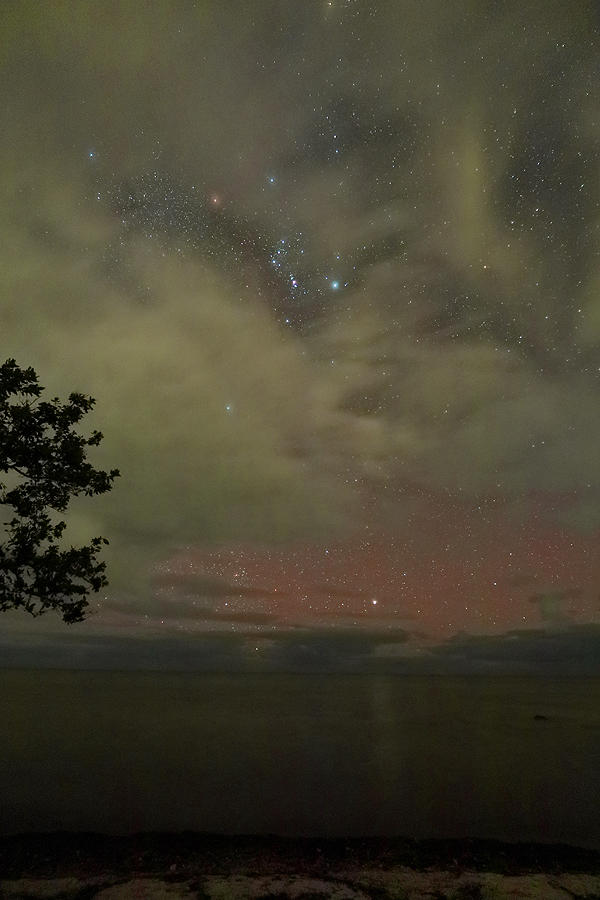 Orion through a sucker hole at WSP