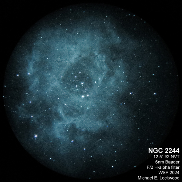 Rosette nebula  with nightvision