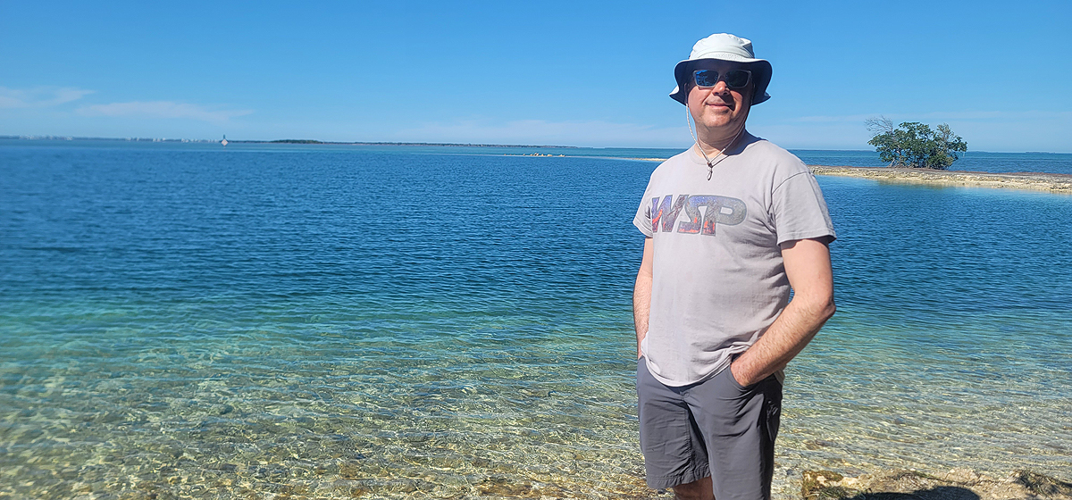 Enjoying the scenery in the Keys