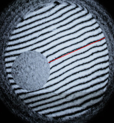 Autocollimation image for 28" mirror