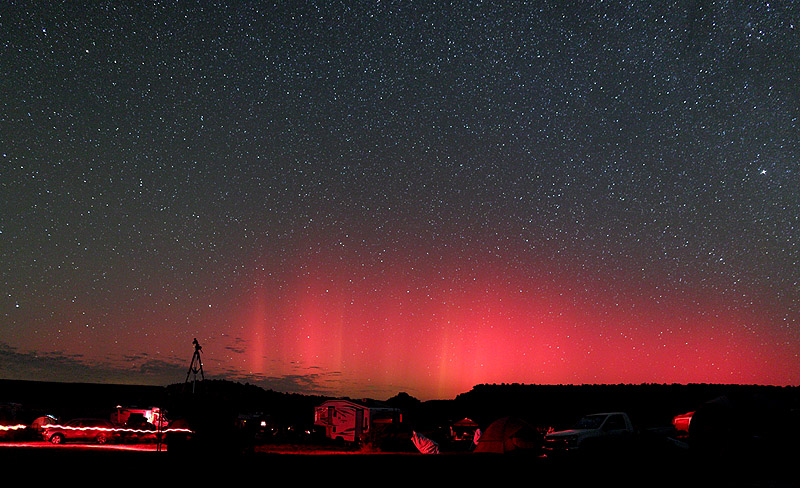 The northern lights grace Okie-Tex 2013