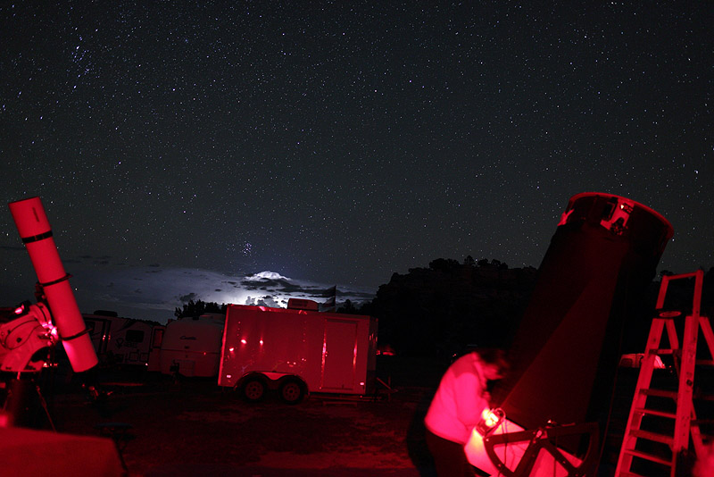 Distant thunderstorm