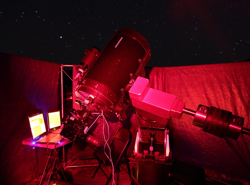 Jim Edlin's spectroscopy setup