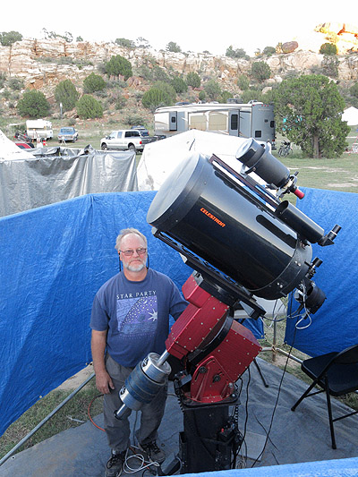 Jim Edlin's setup in daylight