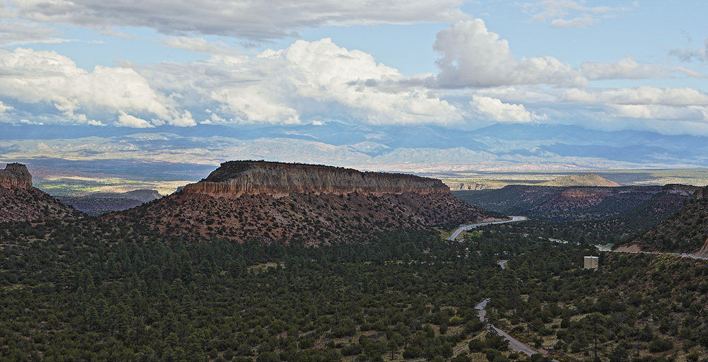 Looking down from Los Alamos