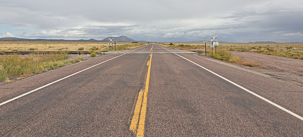 Famous New Mexico railroad crossing