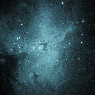 Nightvision view of M17, narrowband