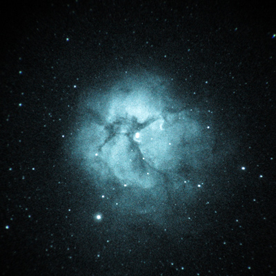 Nightvision view of M21, narrowband