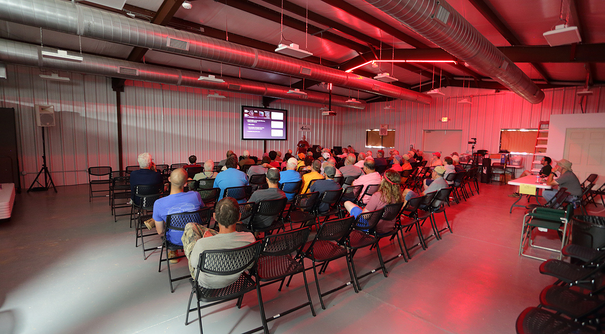 The fantastic Okie-Tex room where talks are done