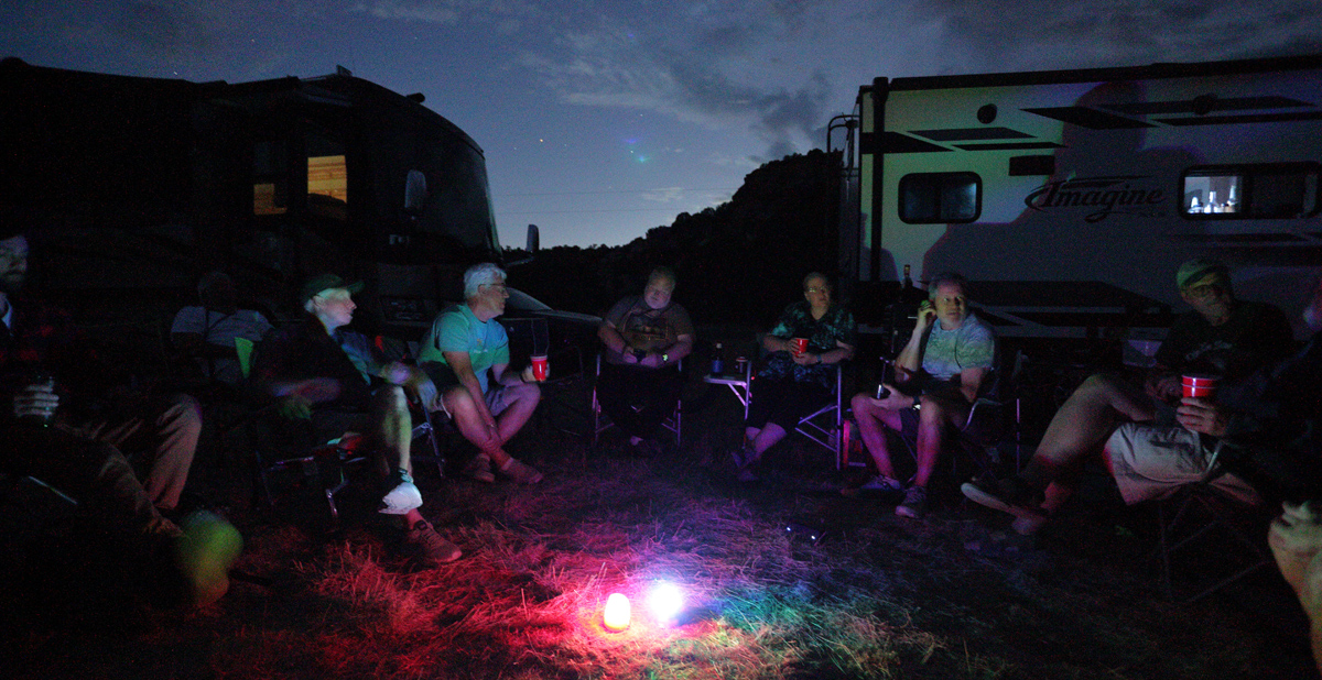 Story time around the magic multi-colored disco ball