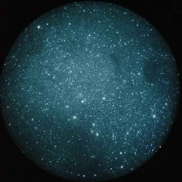 Milky Way starfield with dark nebulae