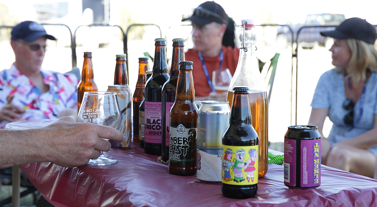 Some of the brews to be sampled