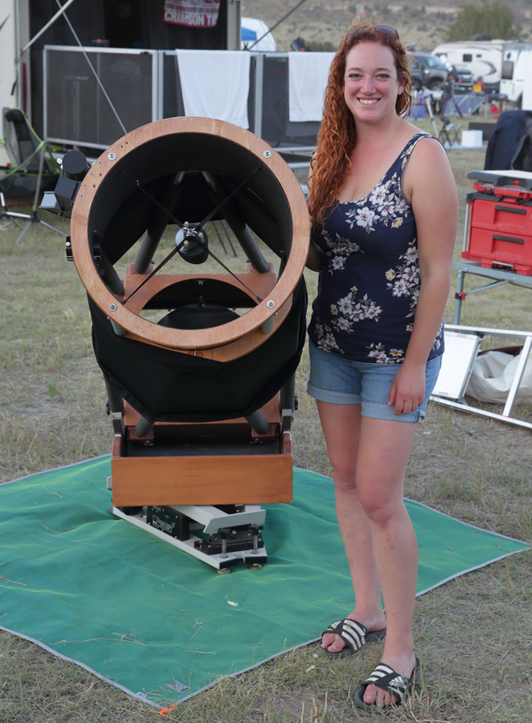 Kara and her 18" scope