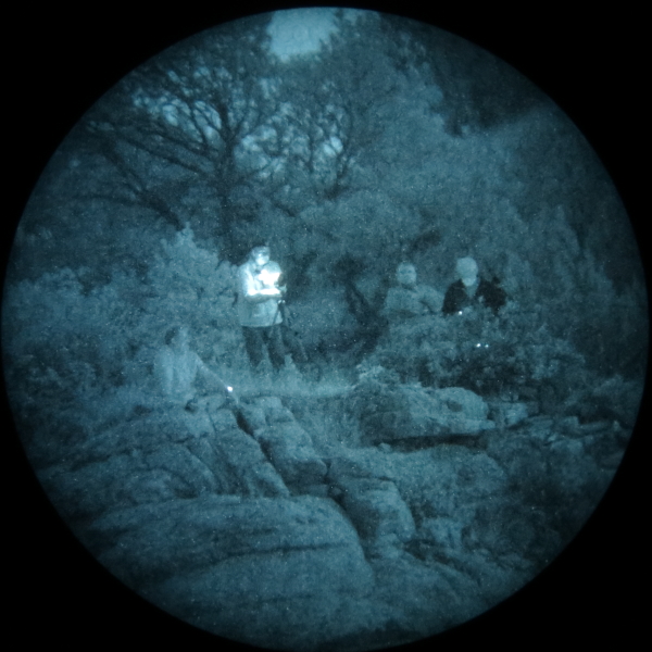 Astrophotographers on the mesa east of observing field