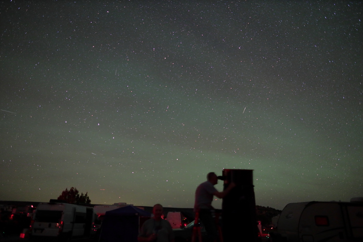 Skyglow to the north