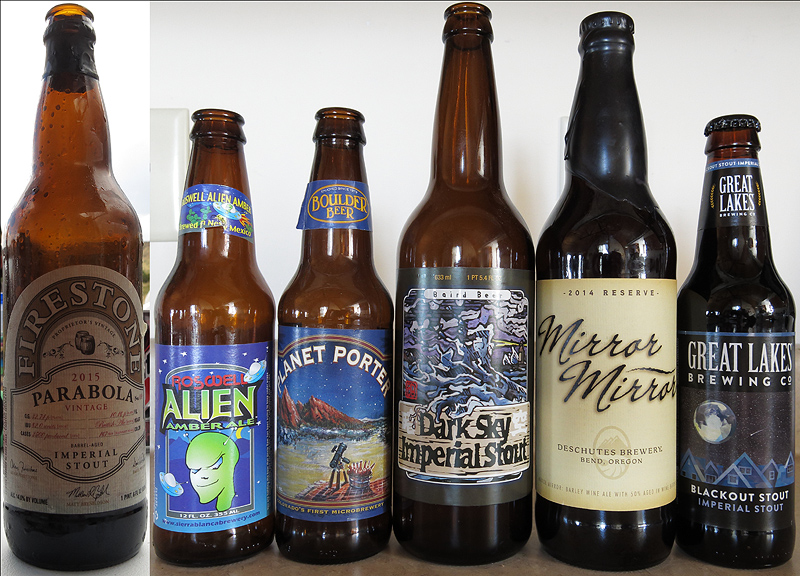 Selection of astronomy-related beers