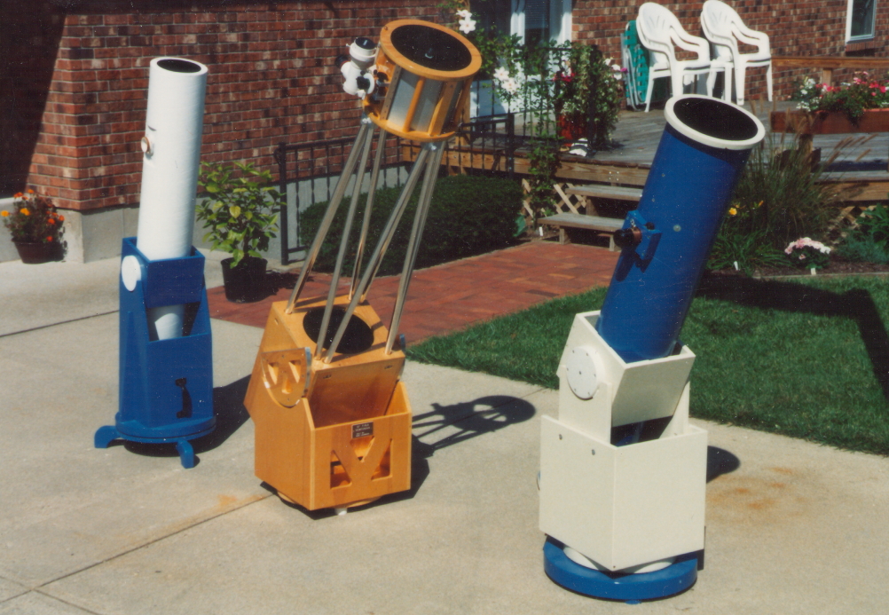 My first three telescopes