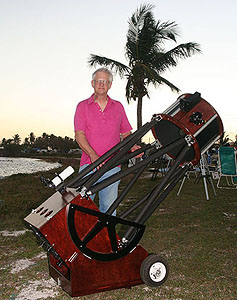 John Pratte and the 16" f/4 at the Winter Star Party