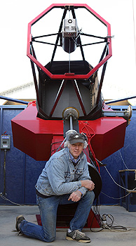 Bob Holmes and his 32" f/4 telescope