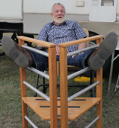 Rick rests at Okie-Tex 2009